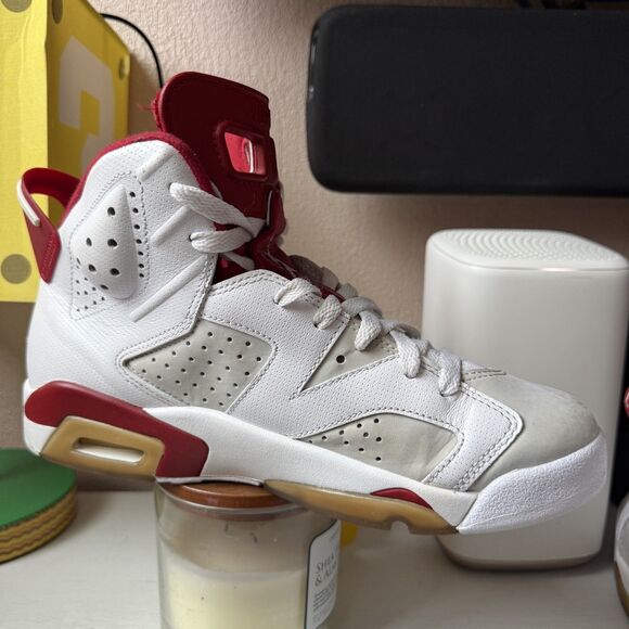 Air Jordan 6 Retro Size 7.5 Mens Hare Alternate Nike Retro Red White 384664-113 - Picture 9 of 10